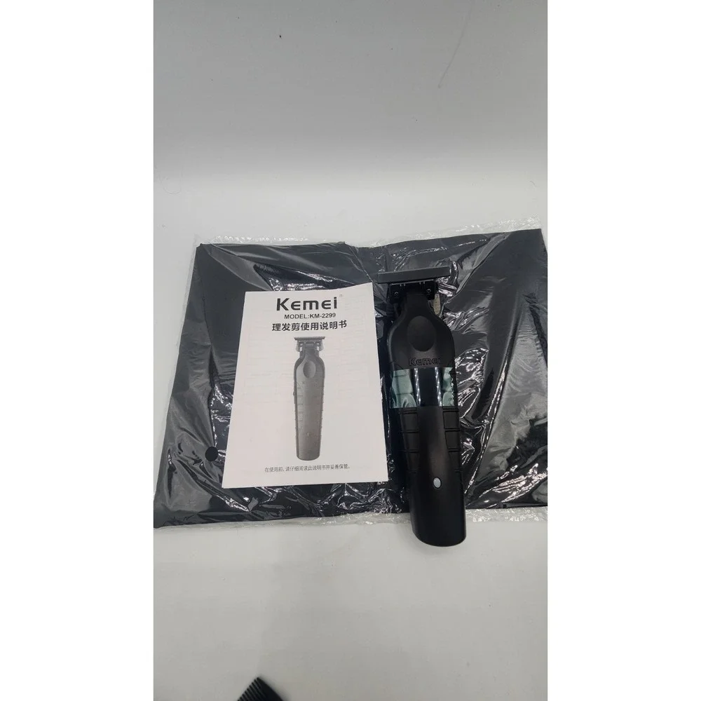 Kemei Professional Hair Clipper Trimmer Shaver Set KM-2296 KM-2299 KM-1102 Black